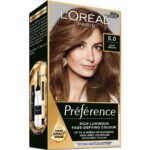 L’Oréal Paris Préférence 5.0 Natural Brown Permanent Hair Color – Long Lasting Shine
