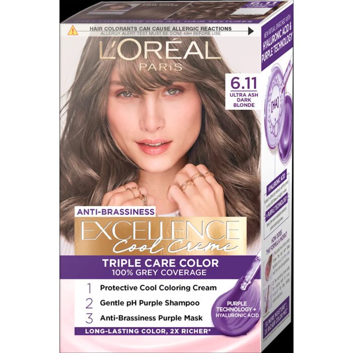 L Or al Paris Excellence Cr me 6 11 Ultra Ash Dark Blonde Cool Tone l-or-al-paris-excellence-cr-me-6-11-ultra-ash-dark-blonde-cool-tone