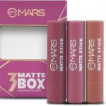 Mars Matte Box Set of 3 Lipsticks for Women