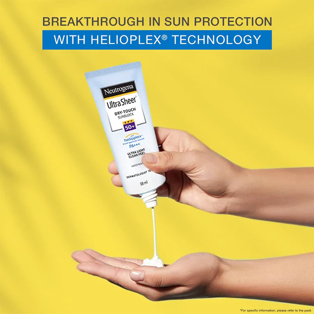neutrogena 50+ Neutrogena Ultra Sheer Dry Touch Sunblock SPF 50+ 80g - Image 1