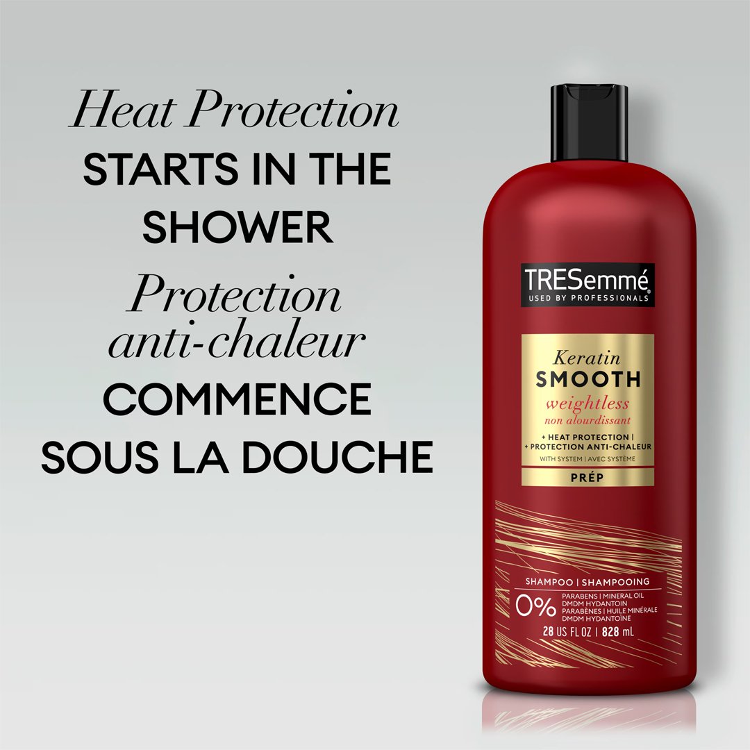 tresemme 828ml shampoo Tresemme Keratin Smooth Shampoo 828ml – Smooth & Frizz Control Hair BD - Image 1
