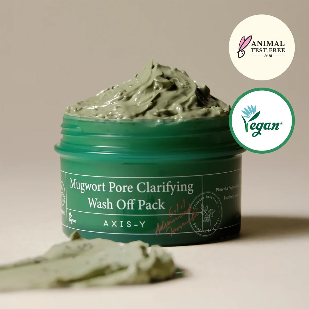 axis y wash off pack AXIS-Y Mugwort Pore Clarifying Wash Off Pack 100ml - Image 1
