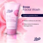 Boots Rose Facial Wash – Gentle Hydrating Face Wash with Rose Extract
