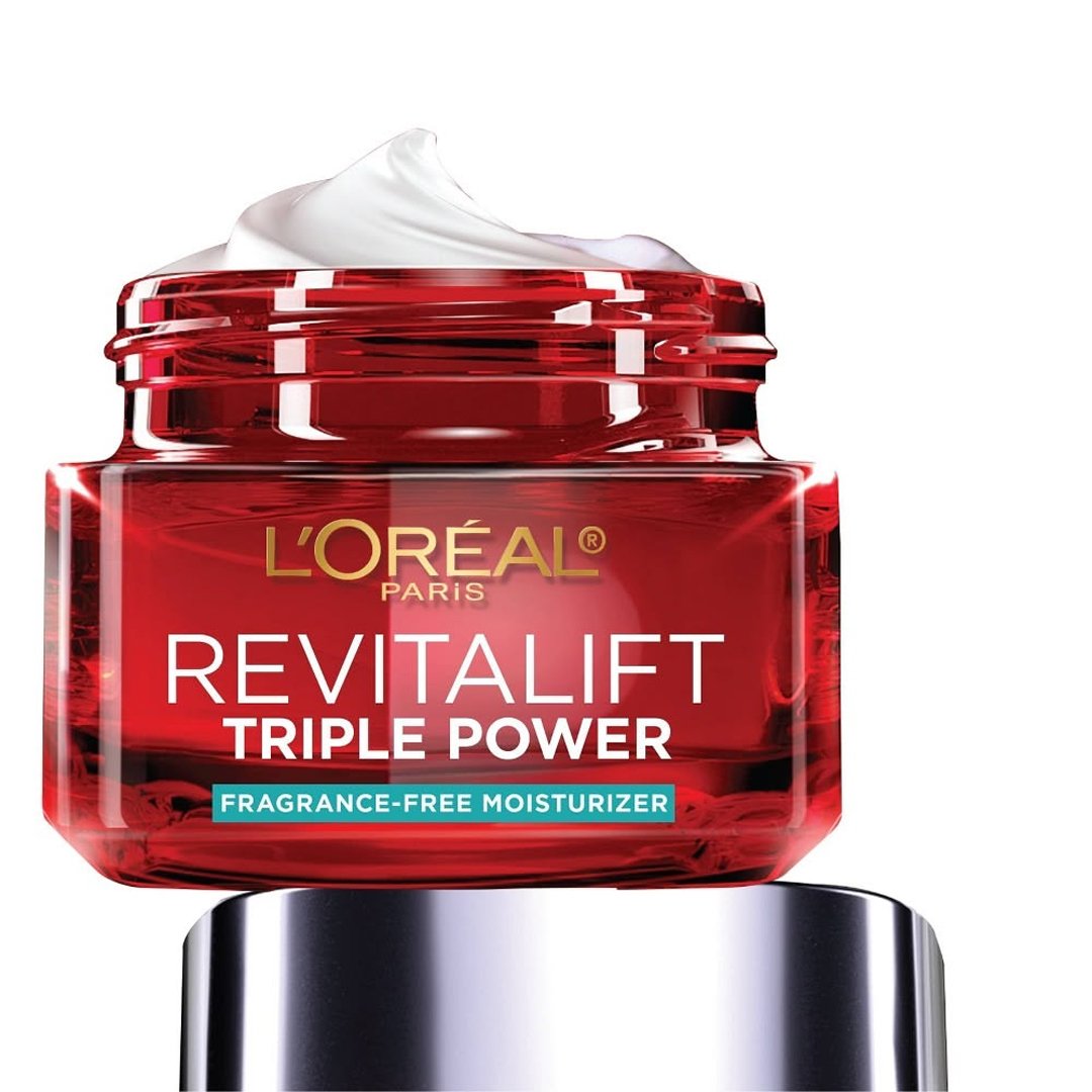 loreal 3 care retinol cream L’Oréal Revitalift Triple Power Anti-Aging Moisturizer Fragrance Free – 48gm - Image 1