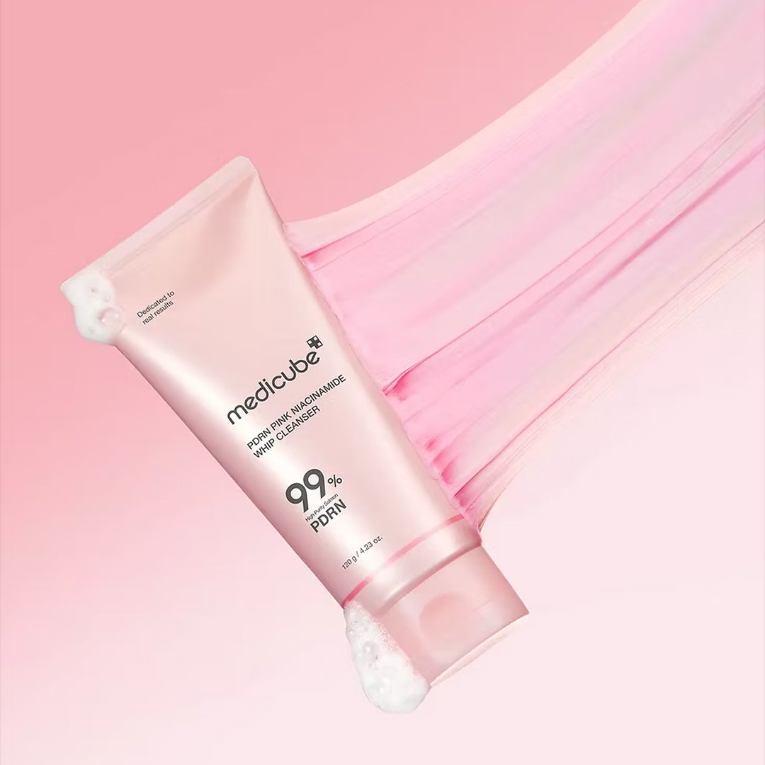 medicube pdrn pink niacinemide whip cleanser Medicube PDRN PINK NIACINEAMIDE WHIP CLEANSER 120g - Image 1