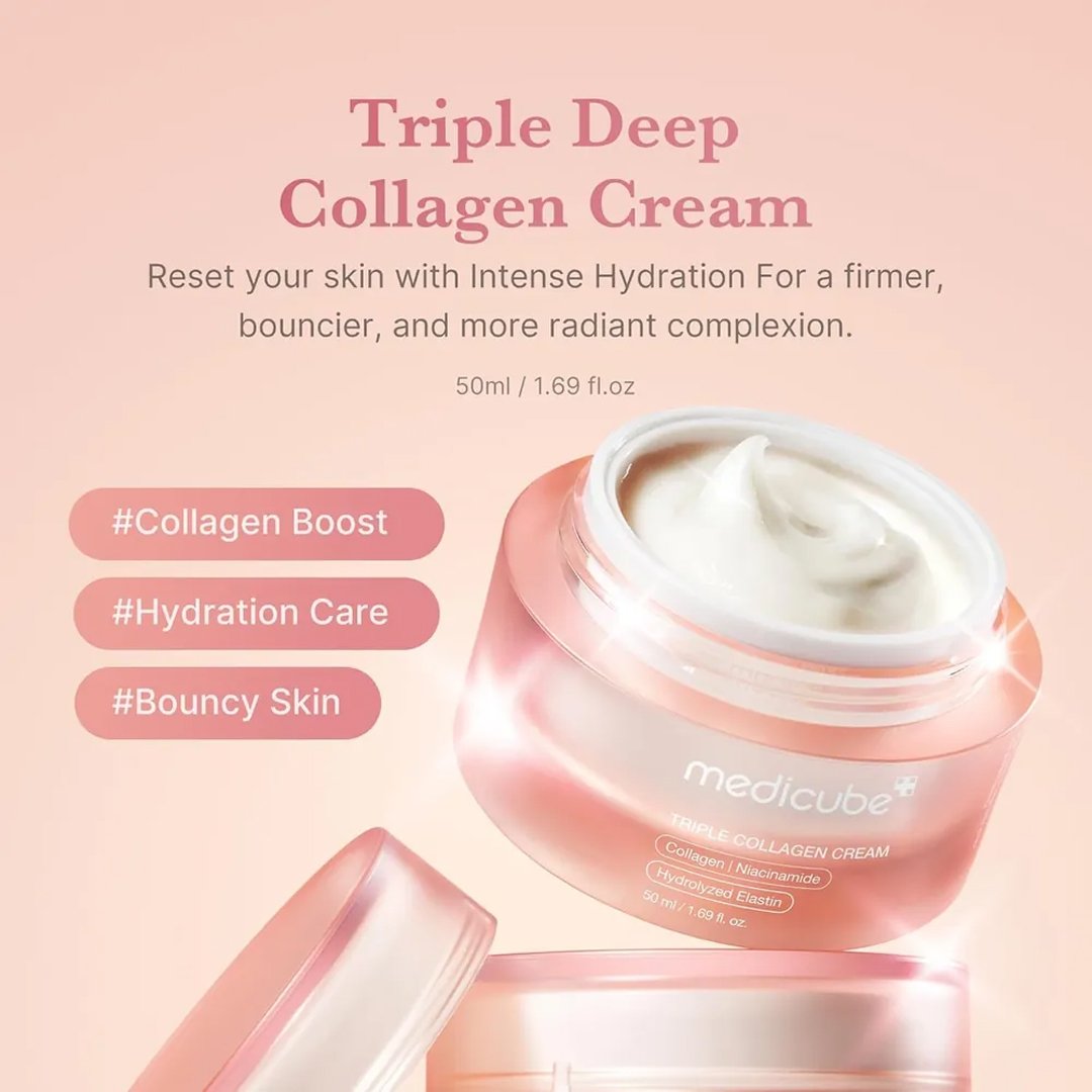 medicube triple collagen cream Medicube Triple Collagen Cream 4.0 50ml - Image 1