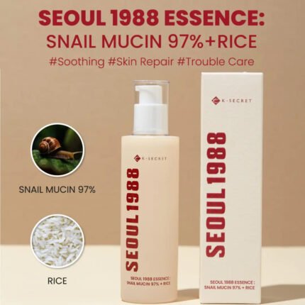 K Secret Seoul 1988 Essence Snail Mucin 97% Rice 100ml
