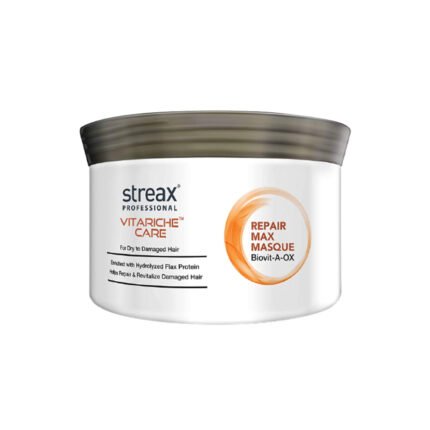 Streax Professional Vitariche Care Repair Max Masque 500g for Deep Hair Repair, Breakage Control and Frizz Reduction