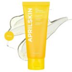 APRILSKIN Calendula Flower-Infused Facial Peel Off Mask 100g yellow tube product packaging