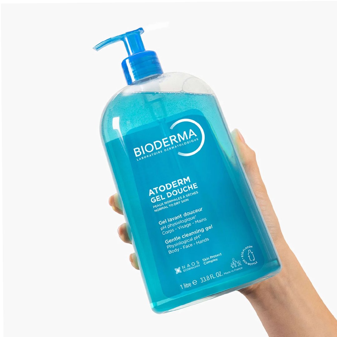 Bioderma Atoderm Shower Gel 1 Litre Bioderma Atoderm Shower Gel 1 Litre moisturizing body wash for dry and sensitive skin