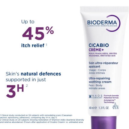 Bioderma Cicabio Crème+ 40ml ultra-repairing cream for irritated and damaged skin