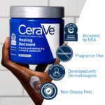 CeraVe Healing Ointment 340g with 46.5% petrolatum, ceramides, and hyaluronic acid for dry and cracked skin