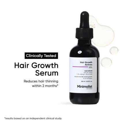 Minimalist Hair Growth Actives 18% Hair Serum 30ml for hair growth and hair fall control