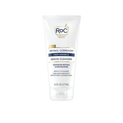 RoC Retinol Correxion Deep Wrinkle Serum Cleanser 177ml anti-aging facial cleanser with retinol