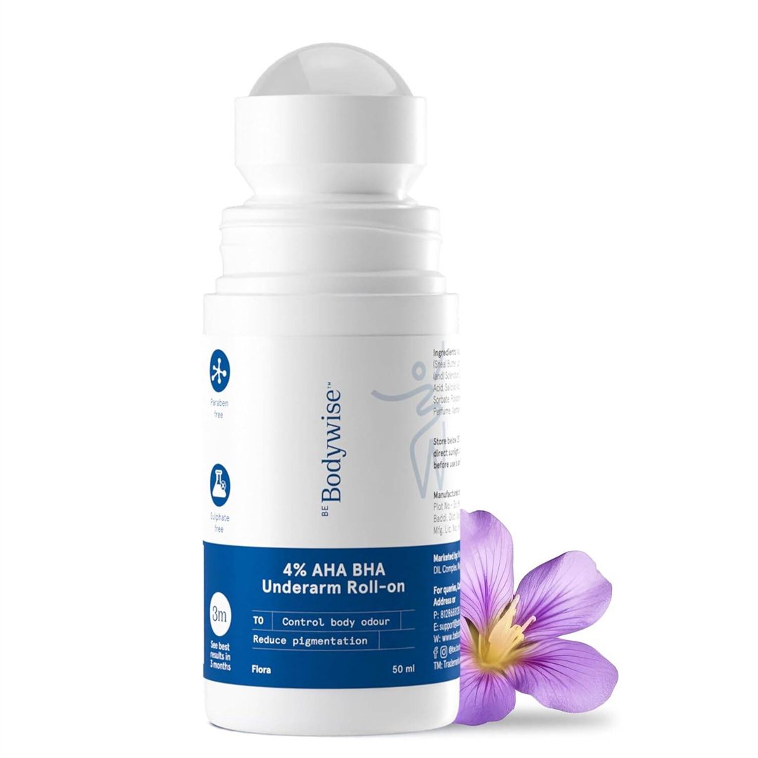 Be Bodywise 4% AHA BHA Underarm Roll On 75ml – Flora Be Bodywise 4% AHA BHA Underarm Roll On 75ml Flora