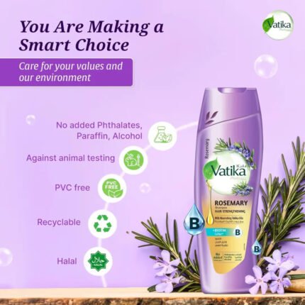 Vatika Naturals Rosemary Hair Strengthening Shampoo 400ml