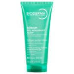 Bioderma Sébium Gel Moussant Actif 200ml green pump bottle on clean background