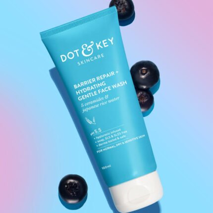 Dot & Key Barrier Repair Hydrating Gentle Face Wash 100ml with ceramides and hyaluronic acid