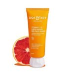 Dot & Key Vitamin C + E Super Bright Gel Face Wash 100ml for brightening, tan removal, and glowing skin