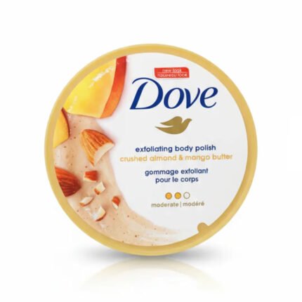 Dove Exfoliating Body Polish Crushed Almond & Mango Butter 298g moisturizing body scrub