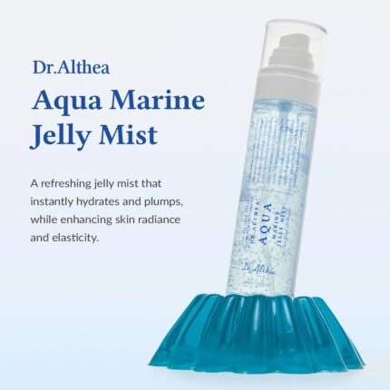Dr. Althea Aqua Marine Jelly Mist with vegan PDRN and triple hyaluronic acid for hydrated glass skin
