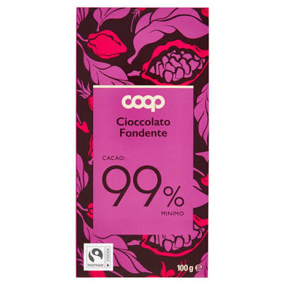 COOP Cioccolato Fondente Cacao 99% Minimo COOP Cioccolato Fondente Cacao 99% Minimo dark chocolate