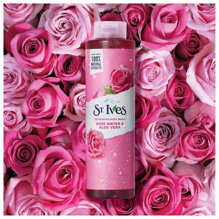 St. Ives Rosewater & Aloe Vera 650ml body wash