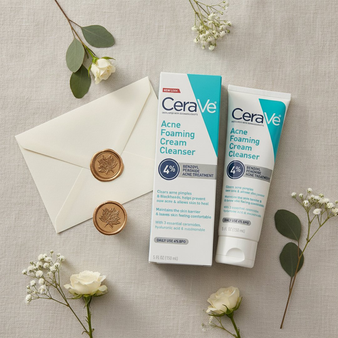 CeraVe Acne Foaming Cream Cleanser 4% Benzoyl Peroxide 150ml CeraVe Acne Foaming Cream Cleanser 4% Benzoyl Peroxide 150ml