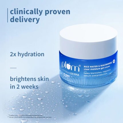 Plum 2% Niacinamide Rice Water Gel Moisturizer 50g